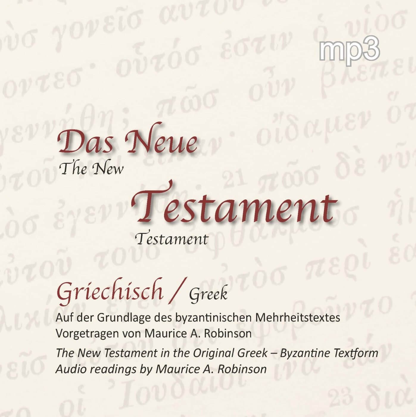 Das neue Testament - griechisch